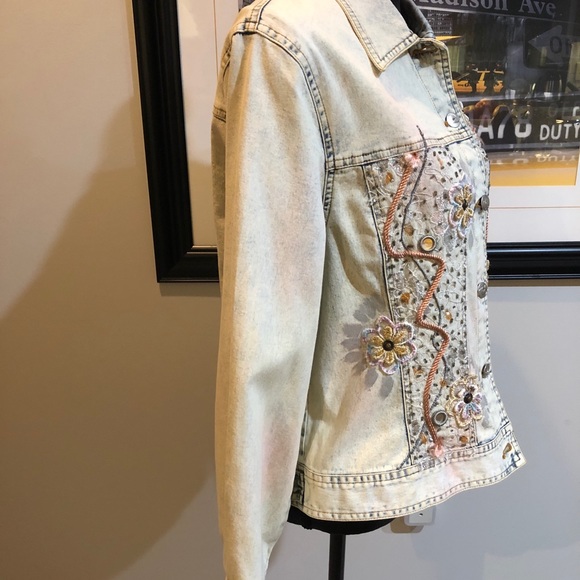 EUC Variations Bleached Denim Jacket - Picture 10 of 16